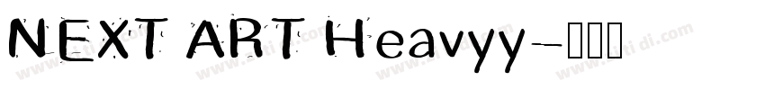 NEXT ART Heavyy字体转换